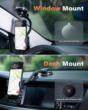 Waterproof Bike Mobile Holder with Aluminum Alloy Base, 360° Rotatable Motorcycle Phone Mount Stand for Handlebar, Rainproof, Anti-Glare Touch-Screen Case for Bicycles, Scooters & Electric Bikes