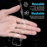 PRIME PICK Double Sided Nano Tape, Transparent, 3m x 30mm, 1mm Thick, Strong Silica Gel, Residue Free, for Wall Mounting, Home, Office & DIY Use (3Mx2MM Transparent)