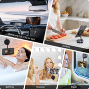 Waterproof Bike Mobile Holder with Aluminum Alloy Base, 360° Rotatable Motorcycle Phone Mount Stand for Handlebar, Rainproof, Anti-Glare Touch-Screen Case for Bicycles, Scooters & Electric Bikes